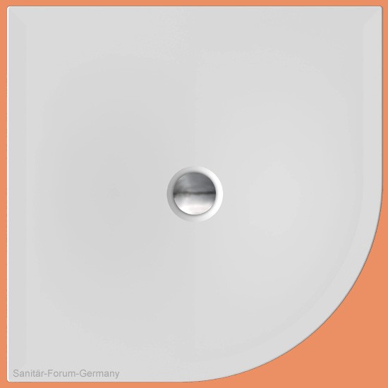 Viertelkreis-Duschwanne flach 100 x 100 cm Flat New Round (2181)